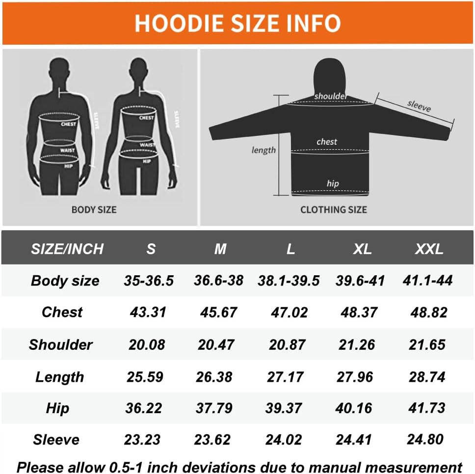 Heated Hoodie with USB 5V 10000Mah Battery Pack Men and Women (Unisex) Washable Zip Fleece Hooded Sweatshirt