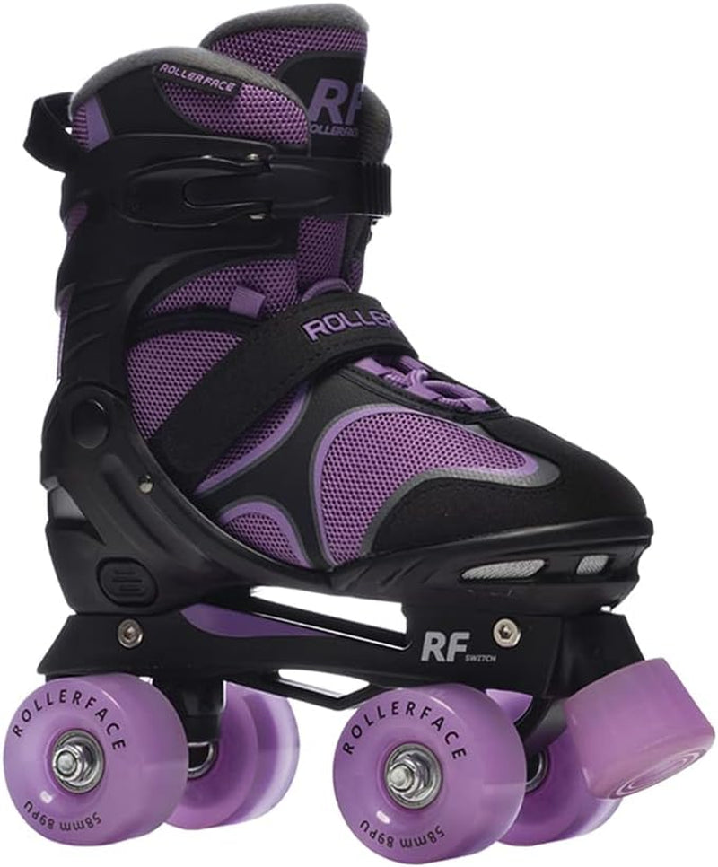 Switch 3-In-1, Sport, Outdoor and Recreation Inline Skate, Roller Skate, and Ice Skate. (Adjustable up to 3 Sizes)