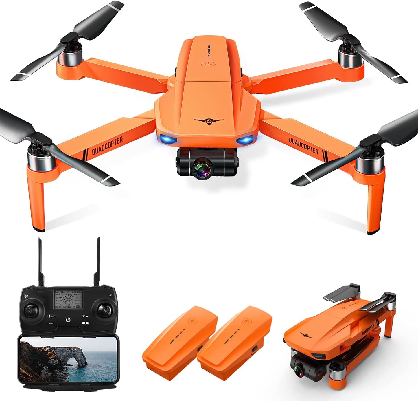 Drones with Camera for Adults 4K, KF102 GPS Drone with 2-Axis Gimbal Camera, Long Range Professional Drones for Beginners 5G FPV Transmission,2 Batteries 50Mins Flight Time Auto Return Home