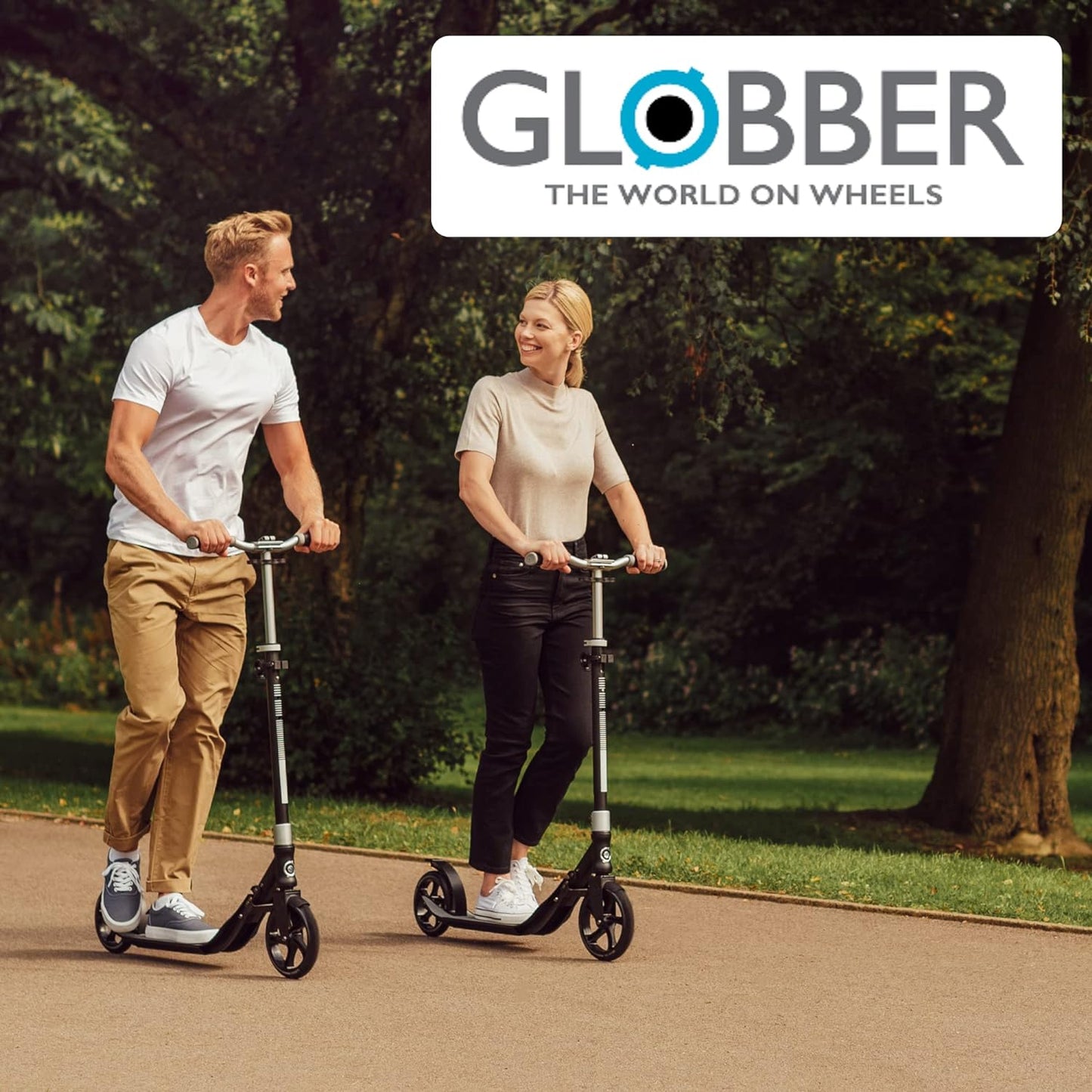NL 205 Folding Scooter with 2 Wheels with Front Suspension for Children Aged 8+