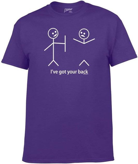 Funny Short Sleeve T-Shirt Stick Figures Humorous Sarcastic Phrases Novelty Short Sleeve T-Shirt