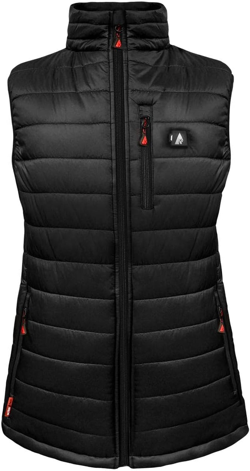 5V Battery Heated Insulated Puffer Vest for Women – Heat Clothing, Tri-Zone Heating System Winter Outdoor