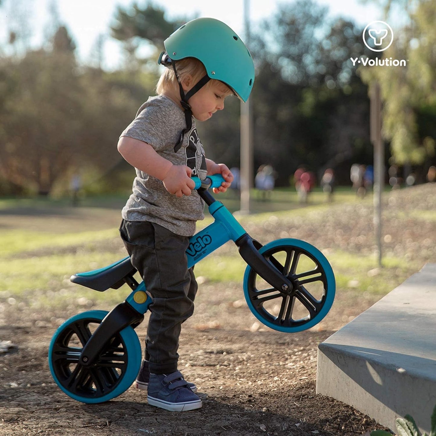 Y Velo Junior Toddler Balance Bike | 9 Inch Wheel No-Pedal Training Bike for Kids Age 18 Months to 3 Years