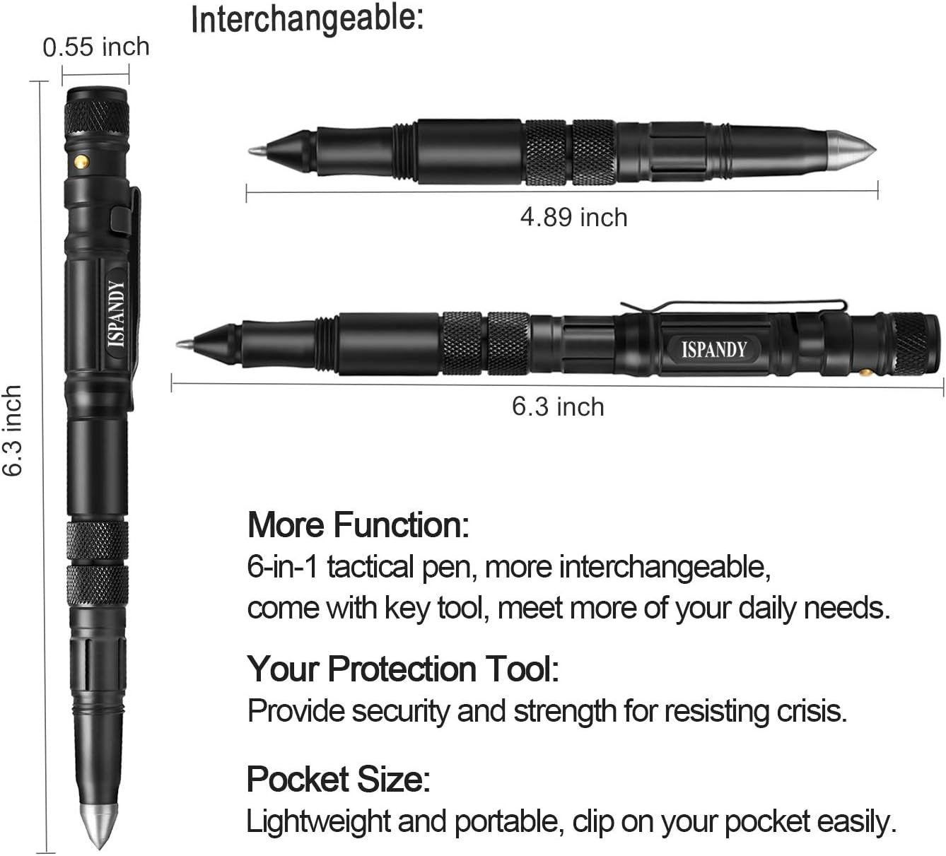 Tactical Pen Multitool Pen Dad Gifts for Men Who Wants Nothing, Father Day Gifts from Daughter, Valentine'S Day Gifts for Him,Birthday Gifts for Dad Men,Grandpa Tools Gadgets for Men