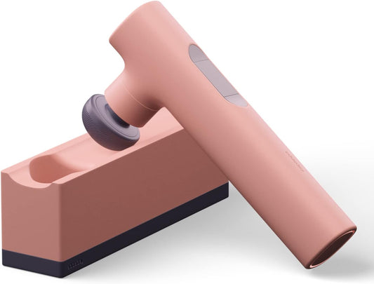 the Therapeutic Massager with Rhythm Therapy™ for Muscle Pain Relief & Relaxation, Compact & Lightweight, Wi-Fi-Enabled, Works with Android/Ios Smartphones, Terracotta