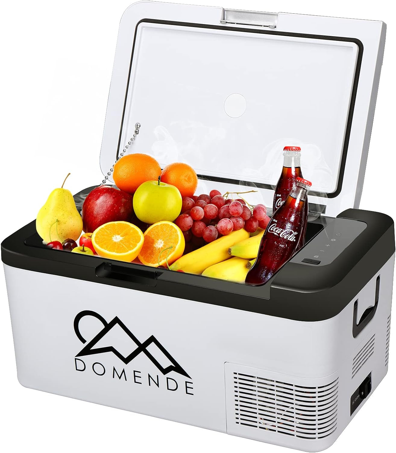 Apexcool 12 Volt Portable Refrigerator 19 Quart Compressor Electric Cooler -4℉-68℉, 12/24V DC and 100/240V AC Compact Vehicle Fridge for Truck, Van, RV, Camping, Picnic and Home, One Size, (Domende)