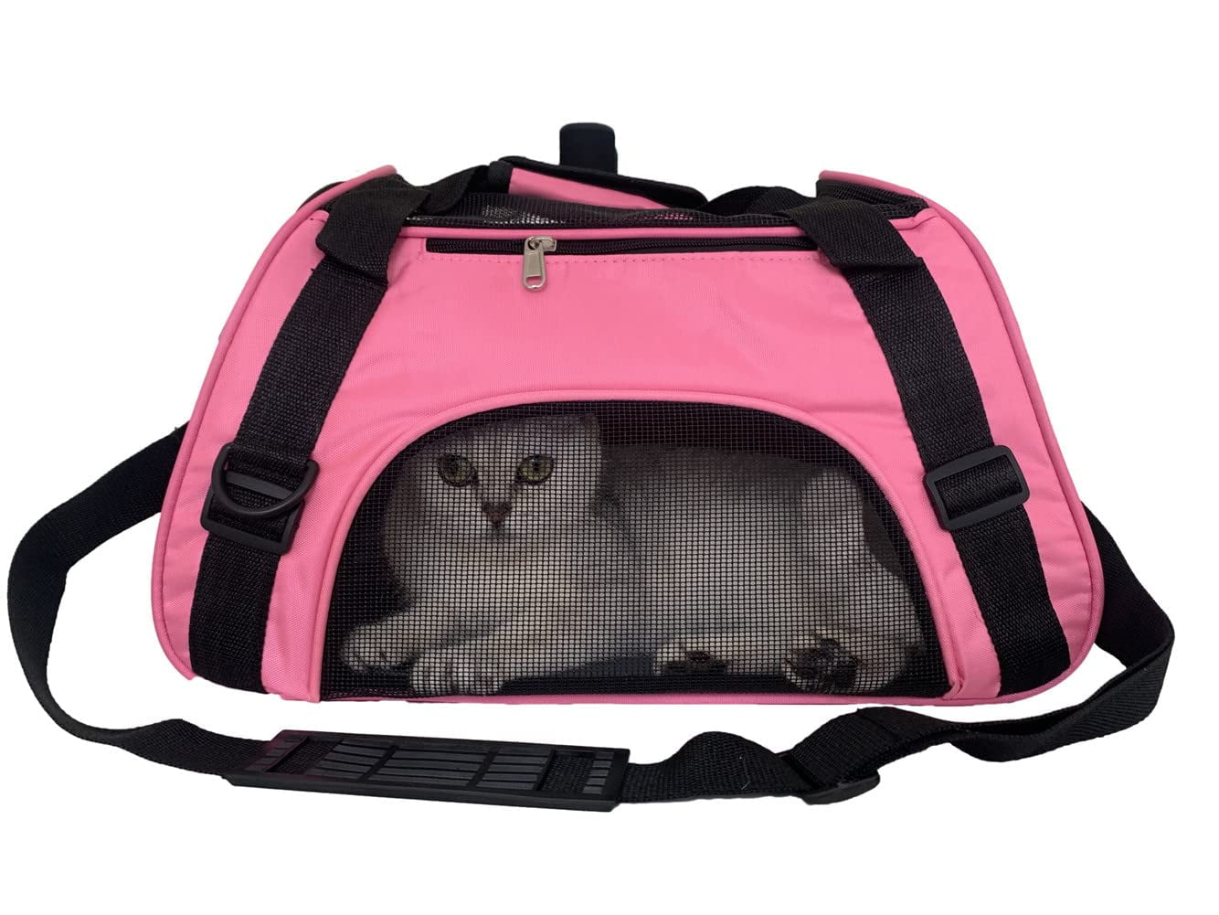 Cat Carrier Soft Pet Carrier,Pet Carrier Airline Approved Cat Carriers & Dog Carriers for Small Dogs,Breathable Mesh Travel Portable Bag & Pet Carrier for Cat,Pink