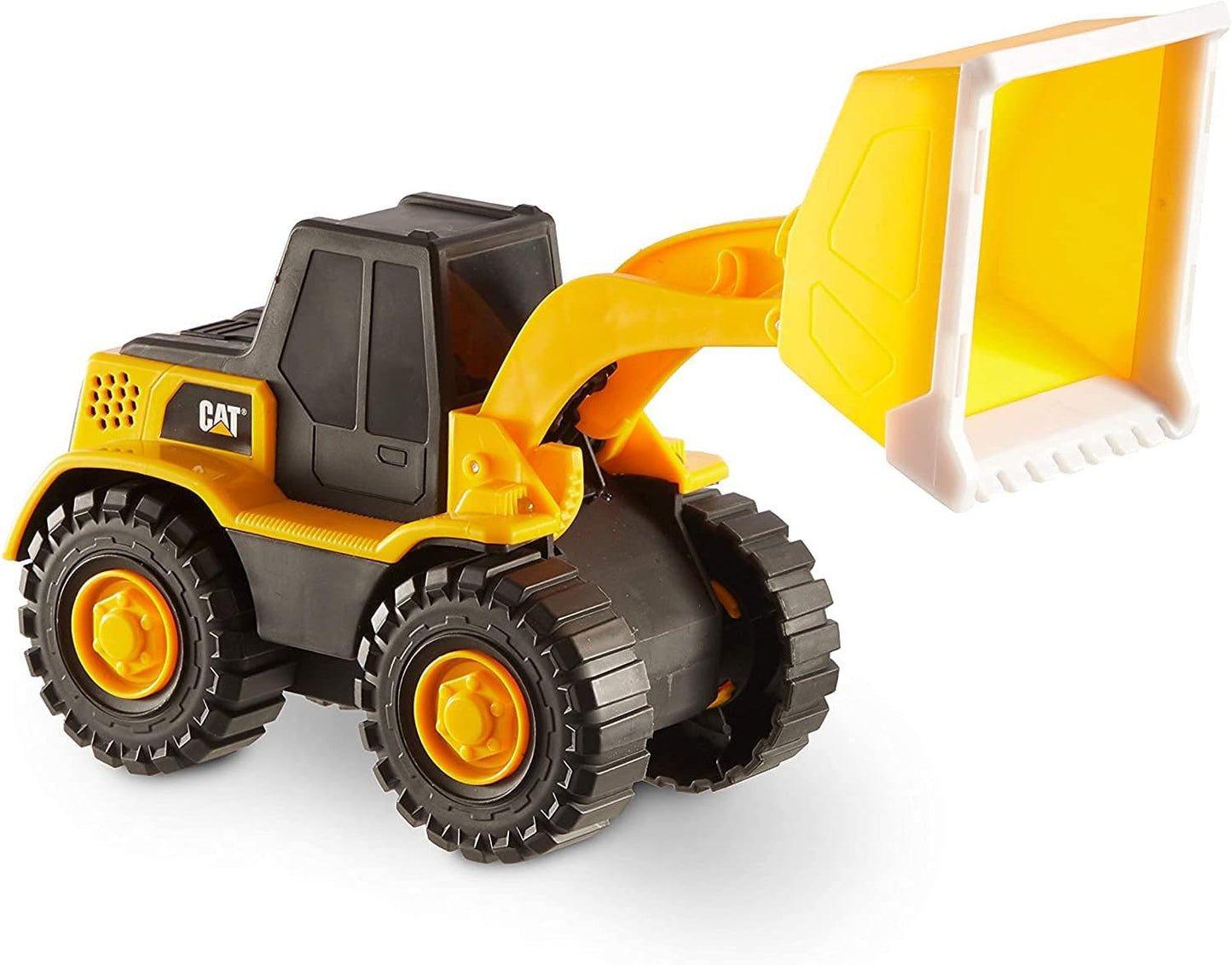 Construction Toys, 10" Tough Machines Toy Front Loader with Lights & Sounds, Realistic Lights & Sounds + Rumbling Action, Ages 3+