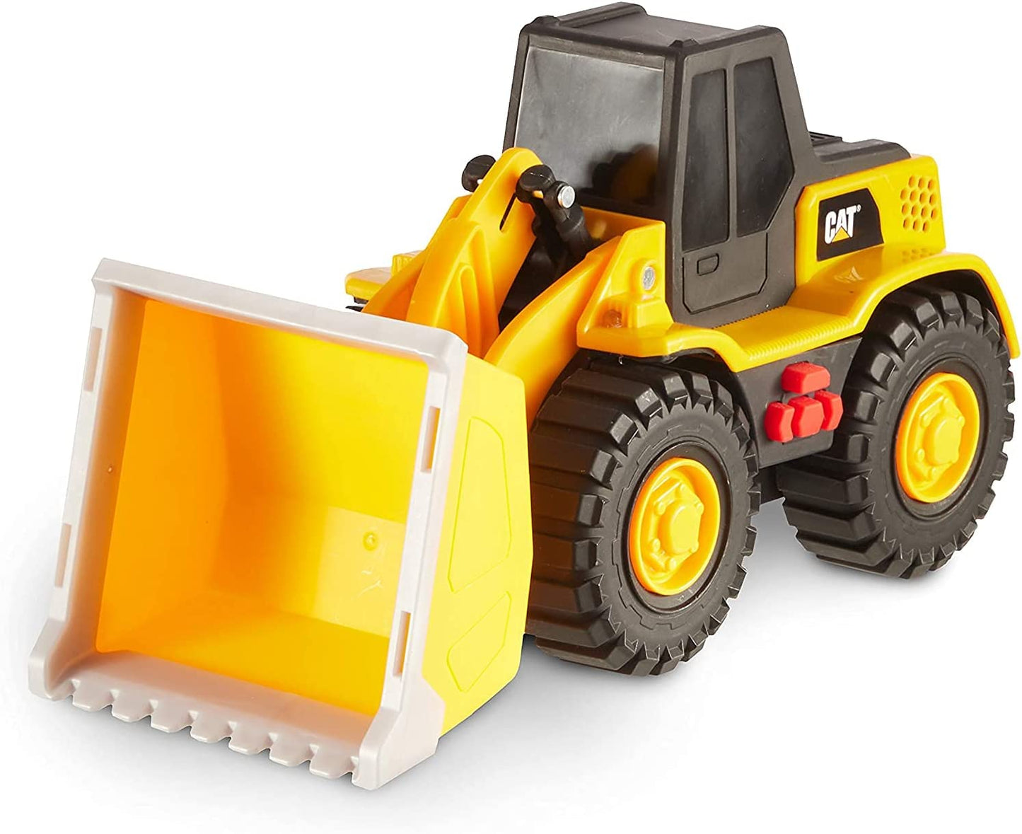 Construction Toys, 10" Tough Machines Toy Front Loader with Lights & Sounds, Realistic Lights & Sounds + Rumbling Action, Ages 3+